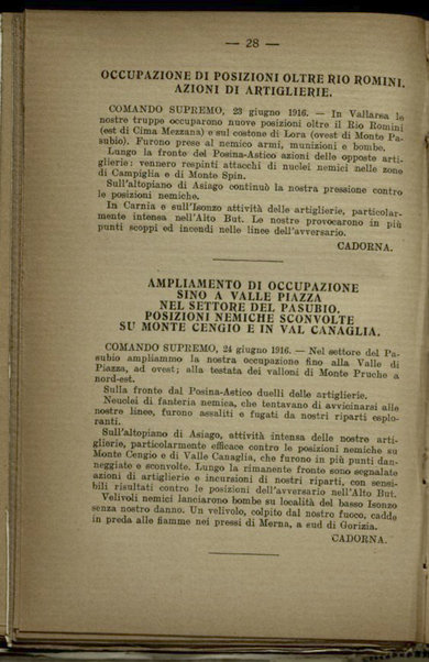 Il diario della nostra guerra : bollettini ufficiali dell'esercito e della marina